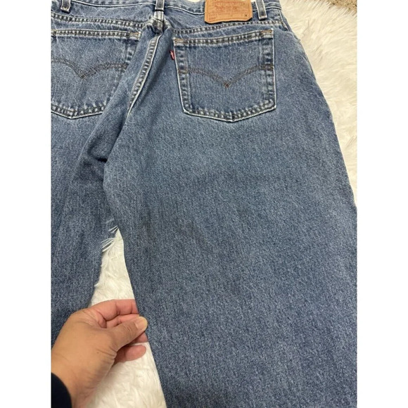 Vintage Levis 550 Jeans Womens Relaxed Fit Tapered Stonewash Y2K Sz 14 30x31 - Picture 6 of 10